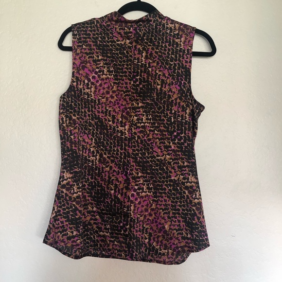 Apt 9 satin leopard print blouse - Picture 4 of 4